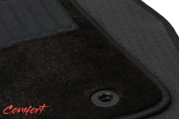 Коврики текстильные "Комфорт" для Infiniti QX60 (suv, гибрид) 2014 - 2016, черные, 3шт.