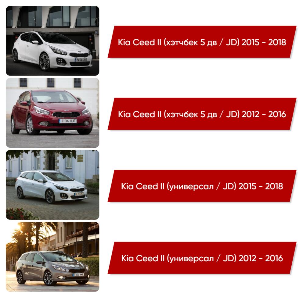 Коврики текстильные в салон Kia Ceed II (универсал / JD / рестайлинг 1)  2015 - 2018 - купить в интернет-магазине Автоковрик.ру в Краснодаре