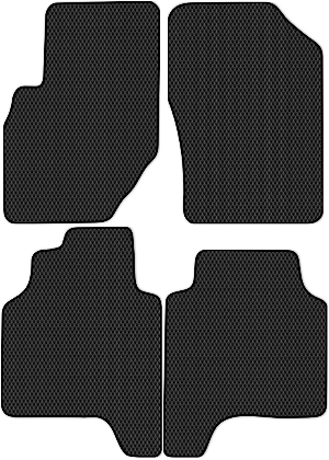 Коврики ЭВА "Ромб" для Hyundai Tarracan (suv / HP) 2001 - 2004, черные, 4шт.