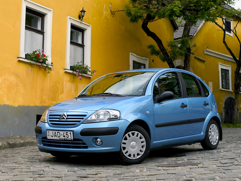 Коврики ЭВА "EVA ромб" для Citroen C3 (хэтчбэк) 2001 - 2005, черные, 4шт.