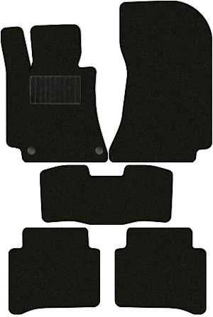 Коврики текстильные "Комфорт" для Mercedes-Benz E-Class IV (седан / W212) 2009 - 2012, черные, 5шт.