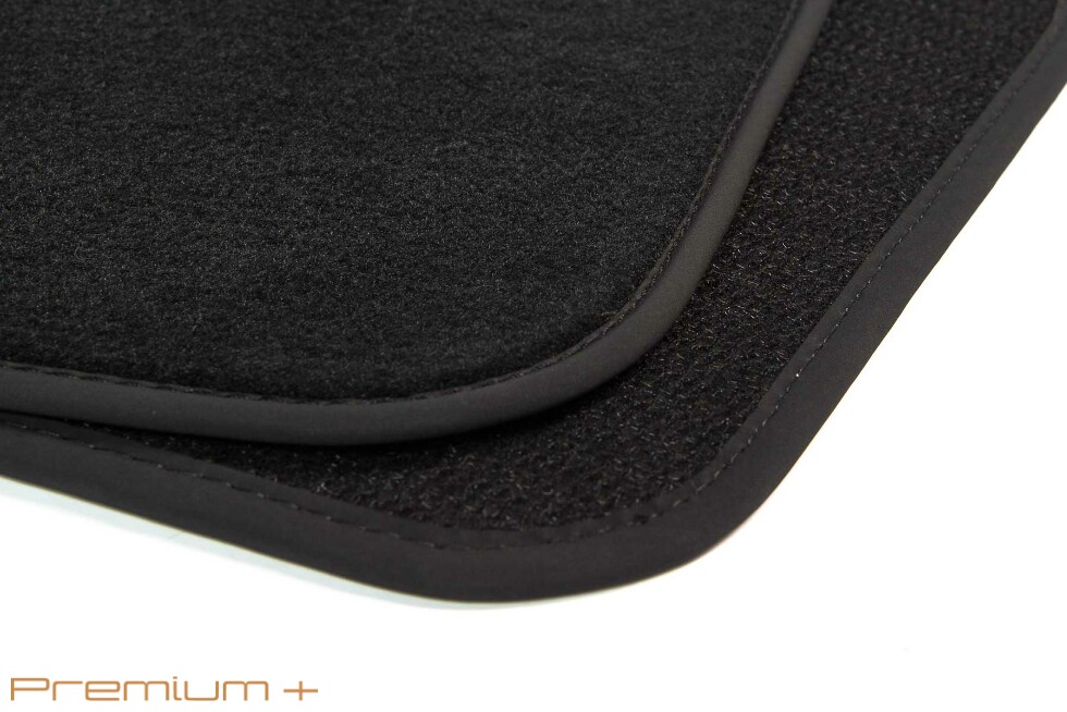 Коврики текстильные "Премиум+" для Audi A3 II (хэтчбек 5 дв / 8P) 2008 - 2012, черные, 4шт.