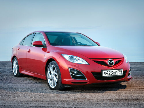 Коврики текстильные "Классик" для Mazda 6 (седан / GH) 2010 - 2012, черные, 5шт.