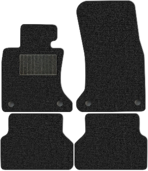Коврики текстильные "Комфорт" для BMW 5-Series V (седан / E60) 2007 - 2010, темно-серые, 4шт.