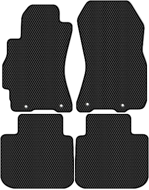 Коврики ЭВА "Ромб" для Subaru Outback (универсал / BR) 2009 - 2015, черные, 4шт.