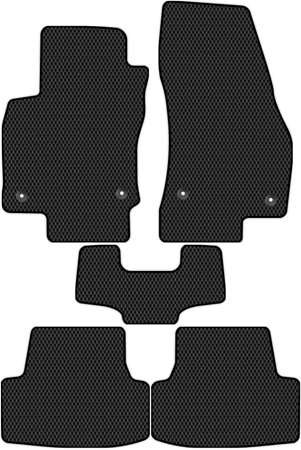 Коврики ЭВА "EVA сота" для Volkswagen Taos I (suv) 2020 - Н.В., черные, 5шт.